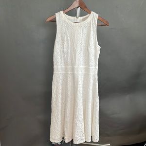 White eyelet dress